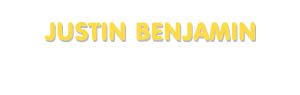 Der Vorname Justin Benjamin